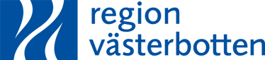 Bilden föreställer Region Västerbottens logotyp samt bokstaverar organisationsnamnet